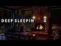 Rain Sounds At Night + Fireplace Room, Deep Sleeping Music &amp; Insomnia (Soothing Meditation)