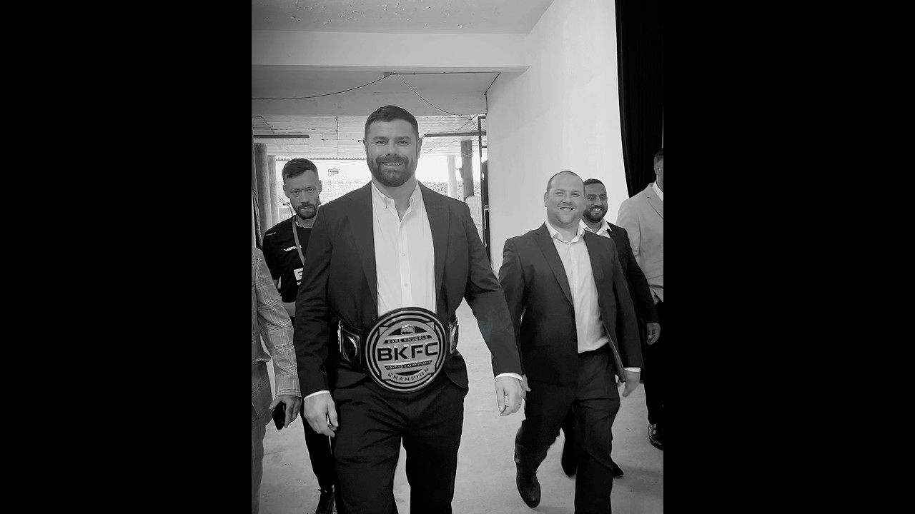 Mick Terrill making his entrance to BKFC Spain! 