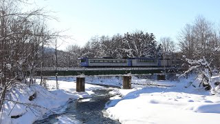 上川の鉄橋でキハ183系特急大雪や特快きたみ号を撮影