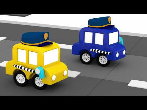 🚗🚙🚕 Cartoni animati per bambini | MACCHININE COLORATE | Aiutiamo l'auto della polizia! 🚨🚥🍬