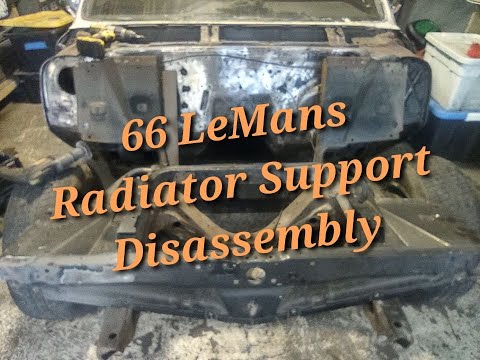 66 LeMans Radiator Support Disassembly #lemans #pontiac #restoration