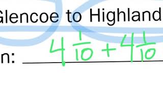 Everyday Math, 4th Grade, 8.2 Math Journal pg 276 "Finding the Distance"