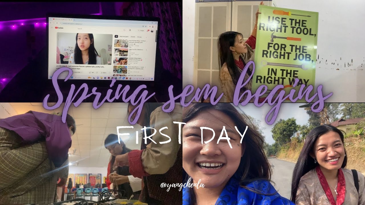 First day of spring semester β’ college diary β’ πJNEC - YouTube