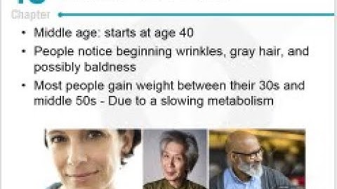 Developmental Psychology - Middle Adulthood - Biosychosocial - CH13