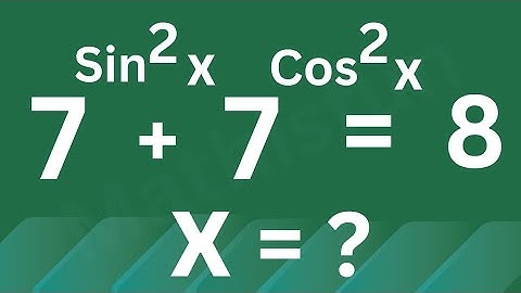 A Nice Olympiad Trigonometric Exponential Problem | Find the value of X