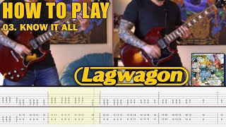 Know It All - LAGWAGON (03. Trashed) - Guitar Playthrough With Downloadable Tab