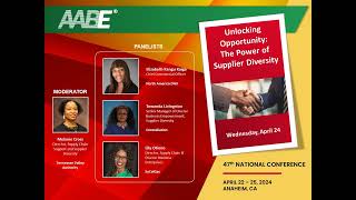 The Power of Supplier Diversity - 47th National AABE Conference 2024!