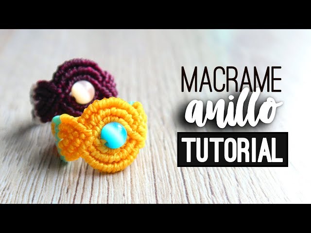 How to make macrame ring - The 2 riverside - Step by step macrame tutorial  