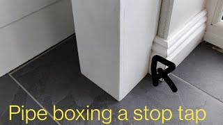 Pipe boxing, easy way to box a stop tap