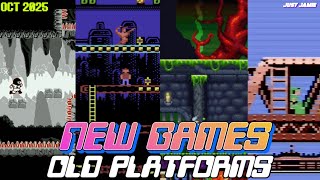 Brand New Retro Platform Games October 2025 (Time Stamps) #homebrewgames #retrogames #retrogaming