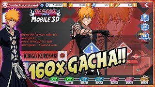 160x GACHA 🔥 Trained ICHIGO Getsuga Tenshou!! +Review - BLEACH Mobile 3D