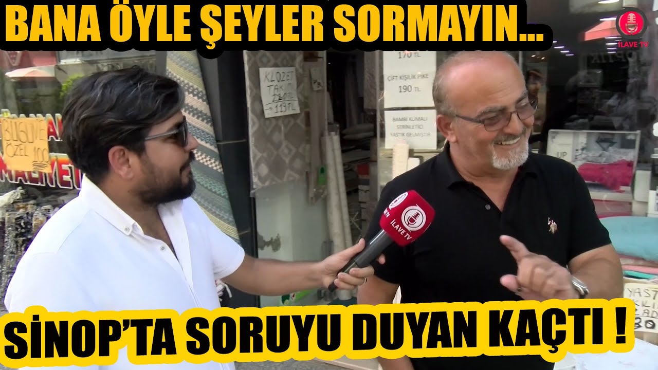 Sinop'ta soruyu duyan kaçtı | Sokak röportajları
