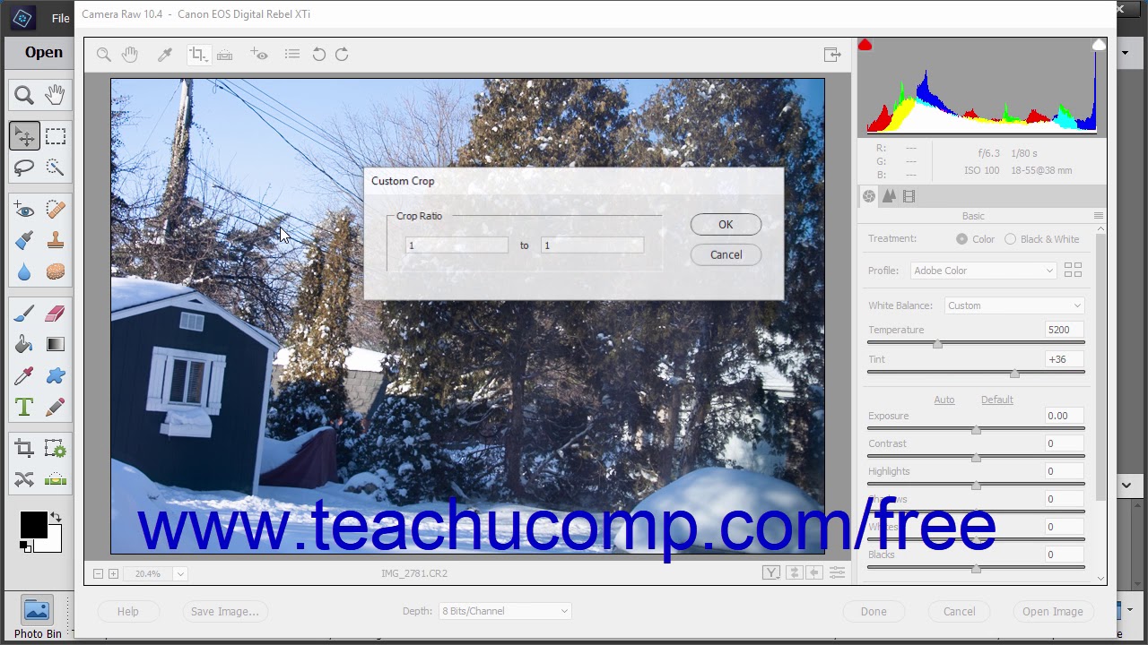 Photoshop Elements 2019 Tutorial Camera Raw Tools Adobe Training - YouTube