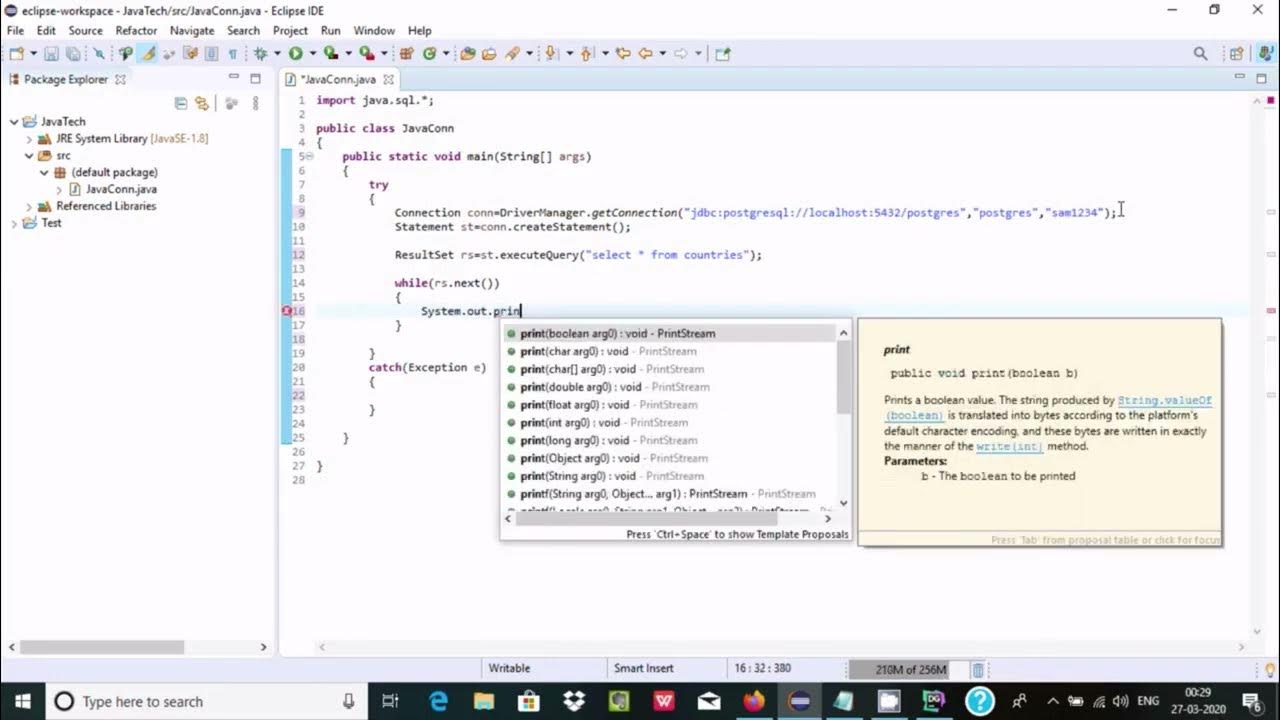 How to connect postgresql with java - YouTube