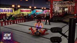 AEW: Fight Forever｜UNAGI SAYAKO（ウナギ・サヤコ）vs THUNDER ROSA（サンダー・ローザ）最高難易度エリート プロレスゲーム シングルマッチ