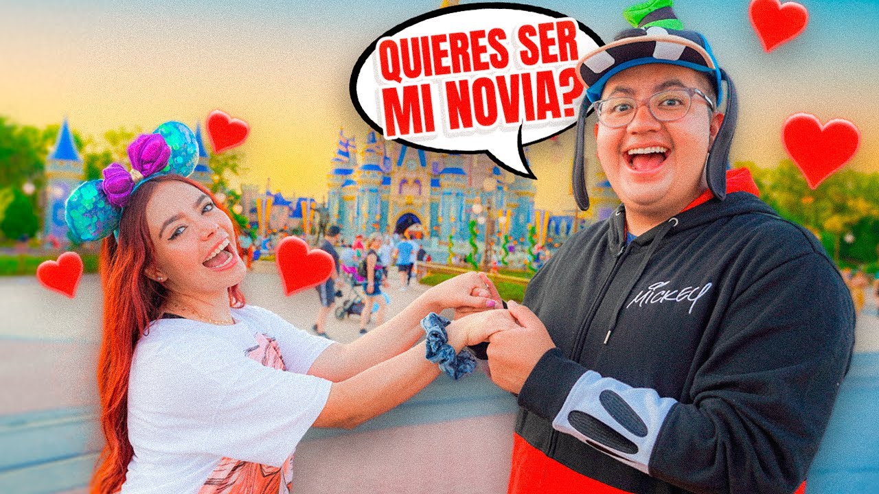 LE PIDO A MI MEJOR AMIGA QUE SEA MI NOVIA EN DISNEY