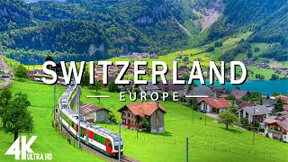 FLYING OVER SWITZERLAND  (4K UHD) - Relaxing Music Along With Beautiful Nature Videos - 4K Video HD
