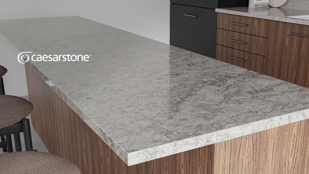 6046 Moorland Fog | Beige Quartz Worktop | Free Sample