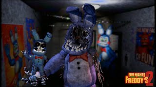 Withered bonnie meets his FNAF world counterpart! [Blender].