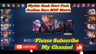 mobile legend cecilion mythic rank mvp match | cecilion hero gameplay