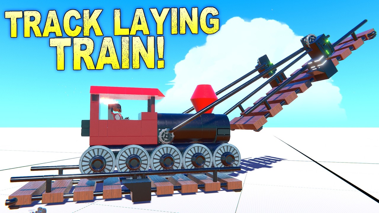 I Created a Train that LAYS ITS OWN TRACKS!