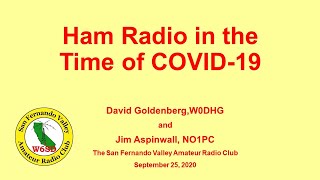 W6SD:  Ham Radio In The Time of COVID-19