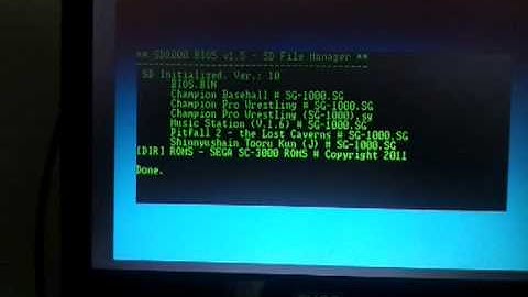FPGA SC-3000X - SD5000 FAT32 - SDCARD ALTERA DE1