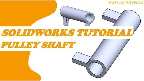 Solidworks Tutorials | Pulley Shaft CAD tutorial for beginners