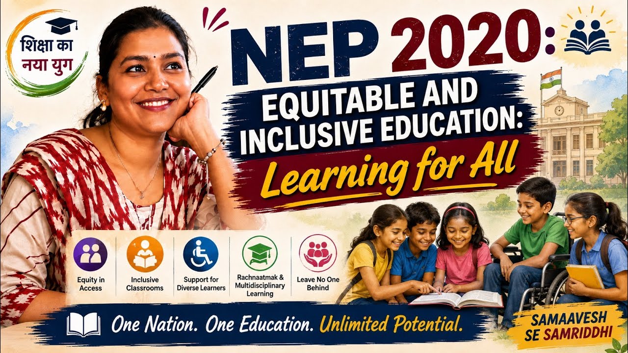 Equitable and Inclusive Education | Learning for All | NEP 2020 | All ...