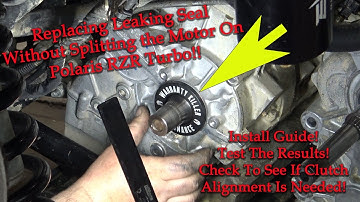 Replacing A RZR Crankshaft Seal Without Splitting The Motor!!