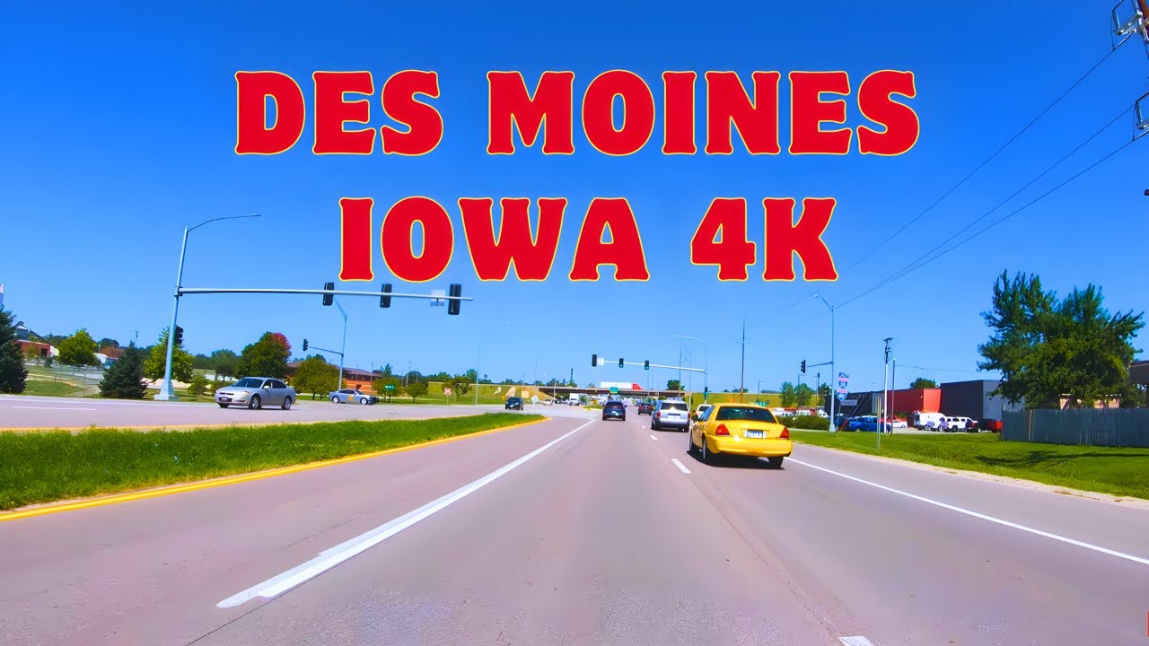 Drive Tour 4K | Highway 415, Des Moines, Iowa, USA | Highway & City Tour | 2024