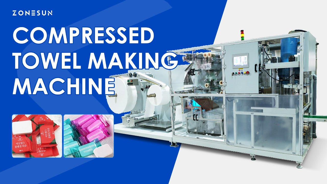 Tissue Compressor Machine Automatic Compressed Towel Making Machine Mini Towel Disposable Coin ...