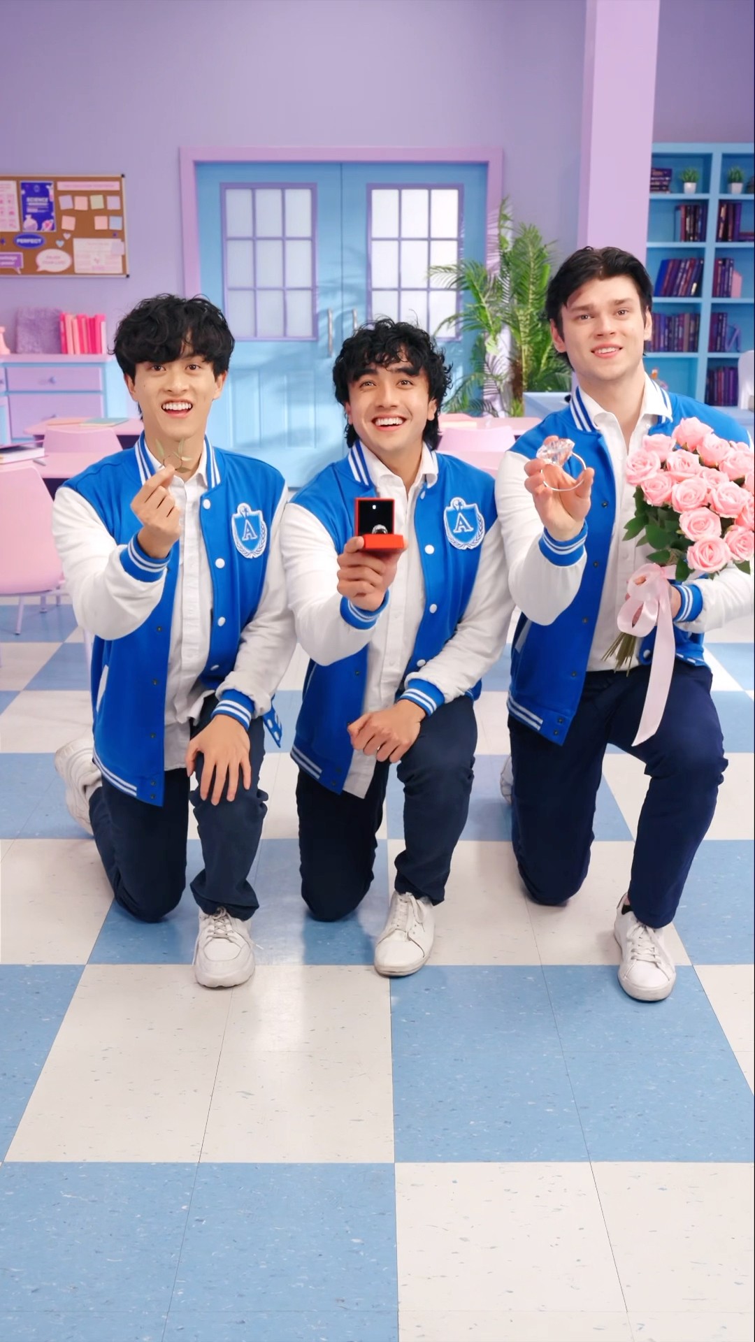 3 Boys Propose to 1 Girl ?