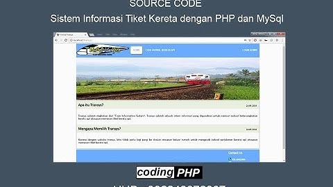Sistem Informasi Tiket Kereta dengan PHP dan MySQL