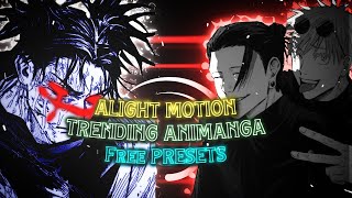 Trending AniManga Edits Presets | Alight Motion Free presets