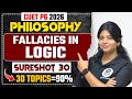Philosophy Sure Shot Series|L 14|Fallacies In Logic|By Riti mam |#cuetpg #cuet2026 #philosophy #cuet