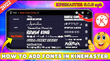 How to Add Custom Fonts in Kinemaster || Kinemaster me Custom Fonts kaise Add kare ||