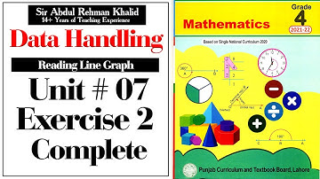 Exercise 2 Unit No 7 Class 4 | Reading Line Graph@educationuptoclass12