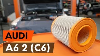 Ilmansuodattimet irrottaminen AUDI - video-opas