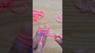Making friendship day gift from rubber bands 🎁 / #shorts #youtubeshorts #friendshipband