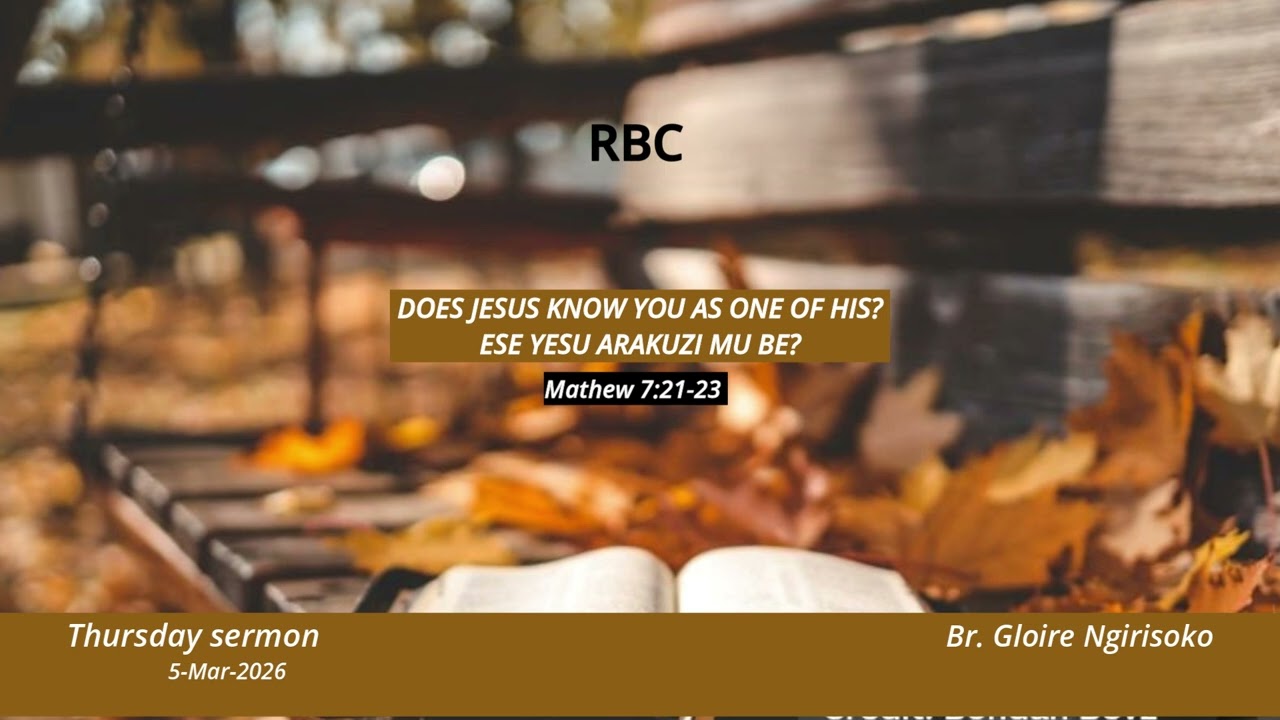 MATAYO 7:21-23 | Ese Yesu arakuzi mu be? |Br. Gloire Ngirisoko