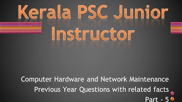 Kerala PSC Junior Instructor previous questions part 5