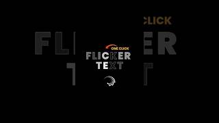 FLICKER TEXT ANIMATION TUTORIAL IN Alight Motion 🔥 - #viral #edit #text