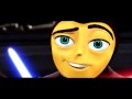 Anakin vs count dooku but every time the lightsabers clash barry b benson asks do you like jazz