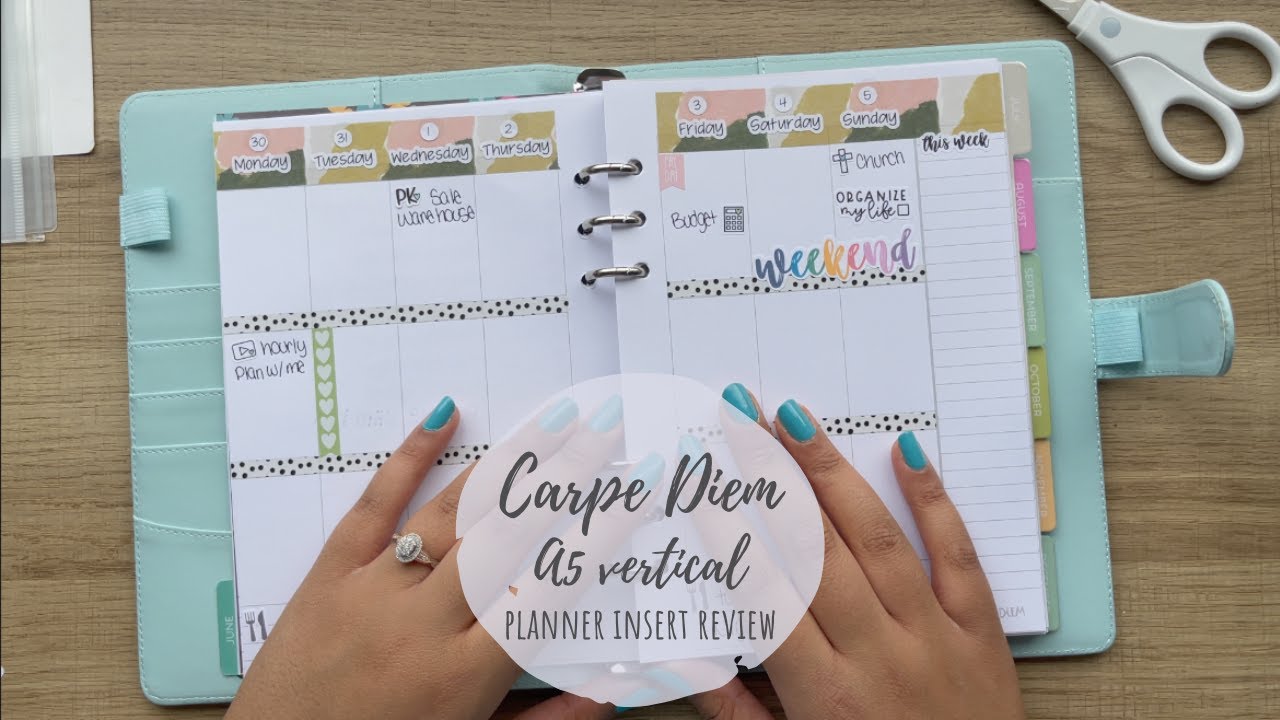 Bloom A5 Monthly Planner Inserts - Carpe Diem Planners