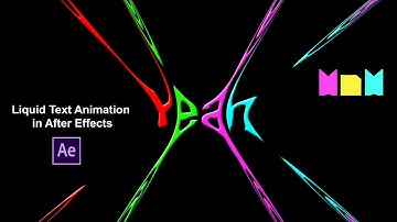 Liquid Text Animation in After Effects | After Effects Tutorial