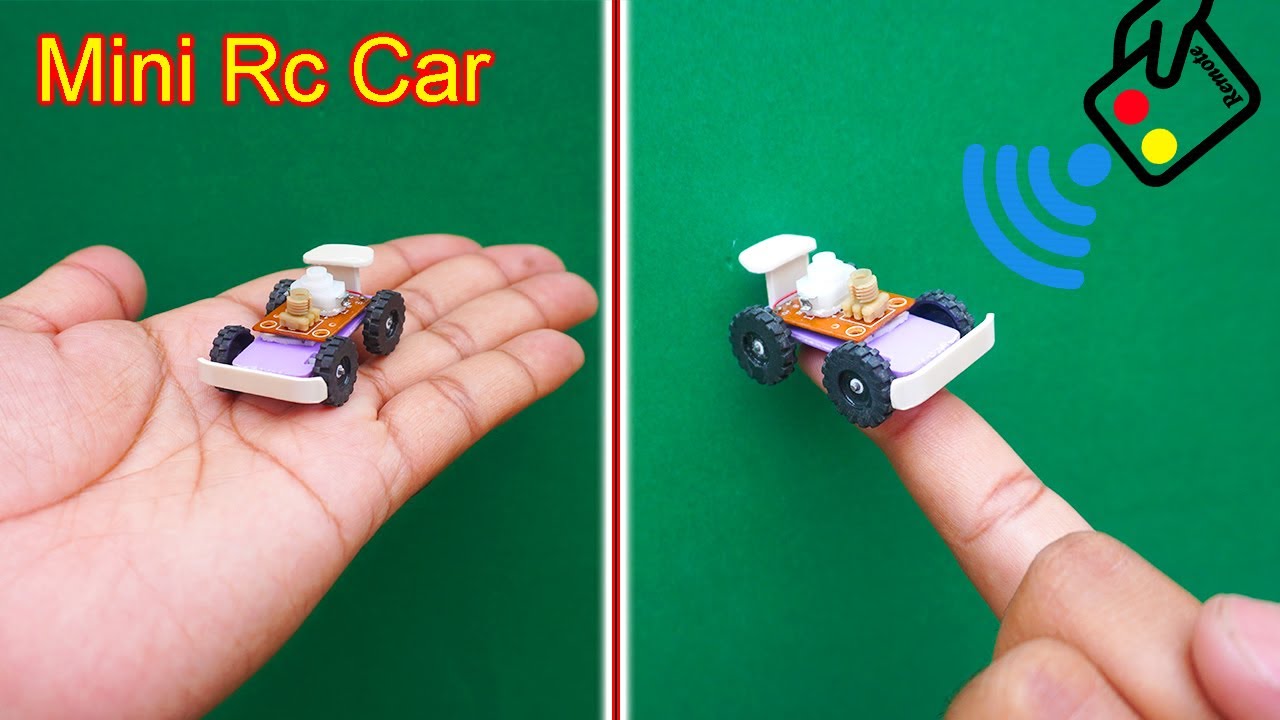 How To Make A Mini Remote Control Rc Car, World's Smallest High Speed Rc  Racing Car