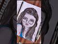 beautiful girl face sketch #shortvideo #art#pencil