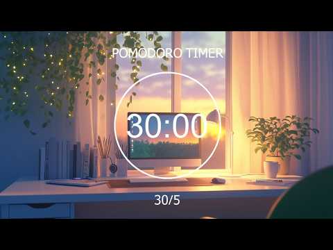 Stop Overthinking 📖 30/5 Pomodoro + Lo-fi Concentration | Deep Work in a Quiet Space, Deep Focus