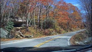 FALL FOLIAGE DRIVE in 4K - Marion to Boone in the North Carolina Mountains